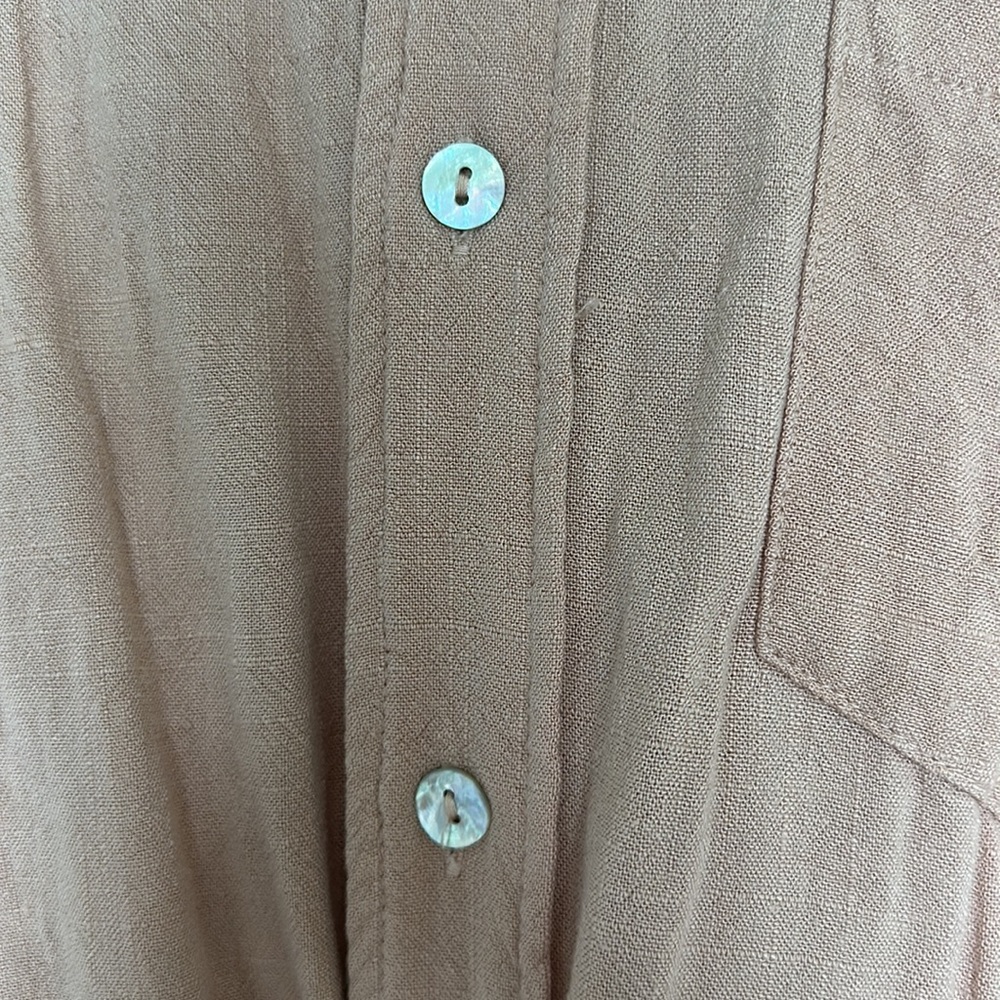 Boho Pink Button Down - image 3